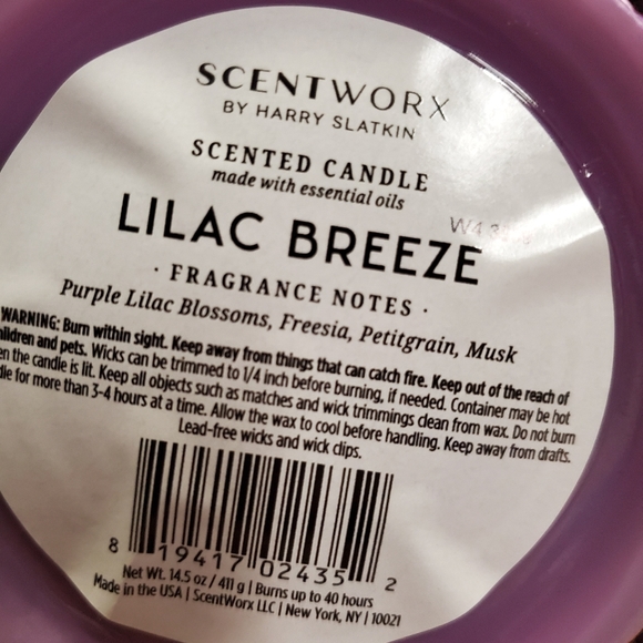 Scentworx Lilac Breeze candle - Picture 4 of 5